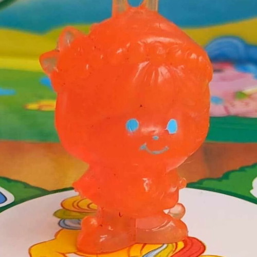 Vintage Greek Charmkins rare pink mini figure Hasbro like new