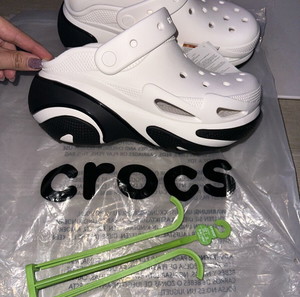 Crocs Παντόφλες Bubble Crush Clog Λευκό