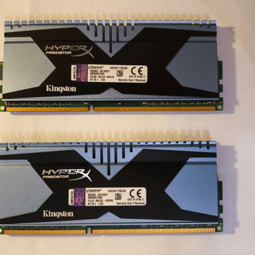 DDR3 HyperX Predator 8GB (2x4GB) 2400 MHz like new