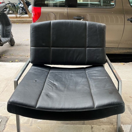 Large chair used, made of leatherette