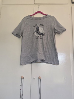 Grey Wild West Graphic T-Shirt XL by M&S Marcs and Spencer like new