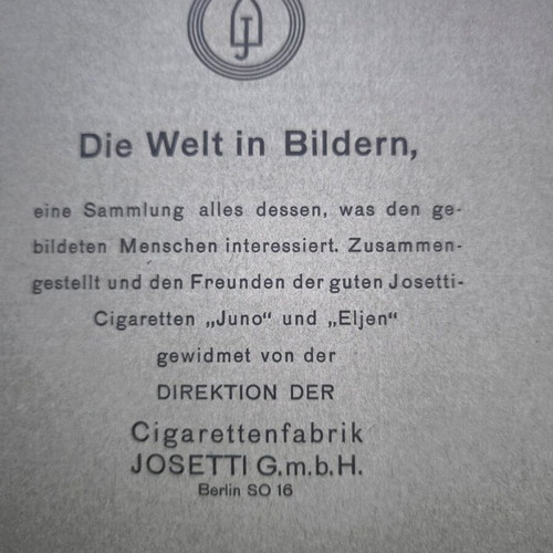 Die Welt in Bildern album used, 1930 edition with Olympic Games