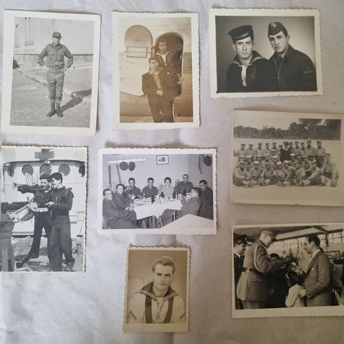 Military souvenir photos used, pack of 15 pieces