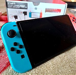 Nintendo Switch Oled (Neon Blue & Red)