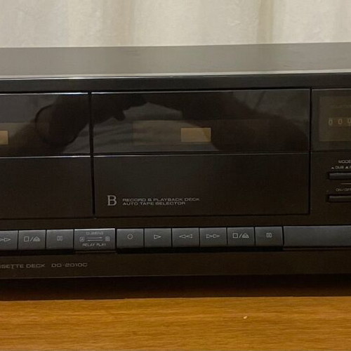 Sherwood DD-2010C Stereo Double Cassette Deck used, needs repair