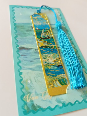 Van Gogh Boat Metal Bookmark new