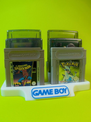 Nintendo Gameboy Cartridge Stand with Logo 3D Printed new