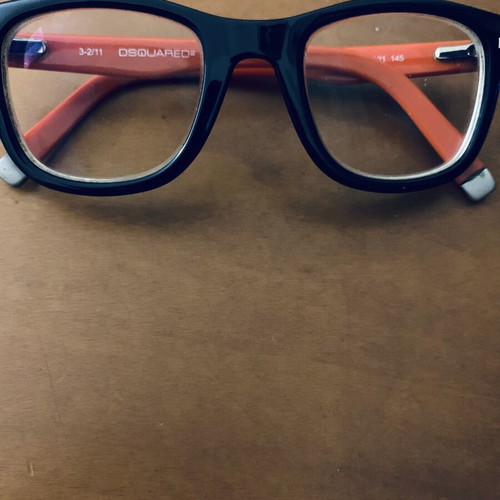 Dsquared2 DQ5005 eyeglass frame, blue and red
