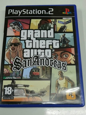 Grand Theft Auto San Andreas PS2 game, English