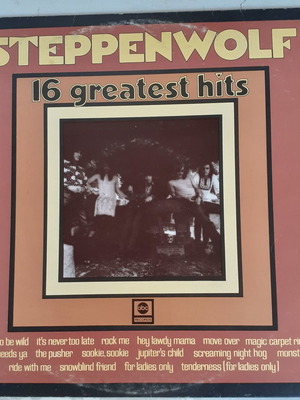 Steppenwolf 16 Greatest Hits vinyl used, rock