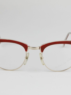 Robert La Roche Vintage 80s Eyeglasses new, red and white