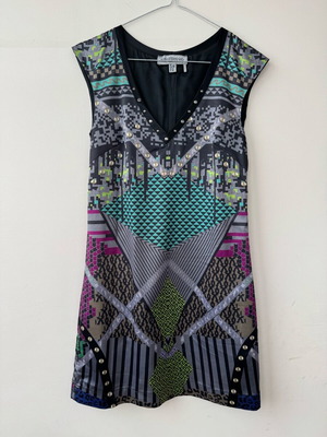 Attrativo mini dress used, multicolored, size M
