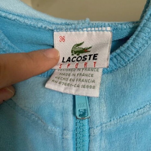 Lacoste jacket used, size S, blue