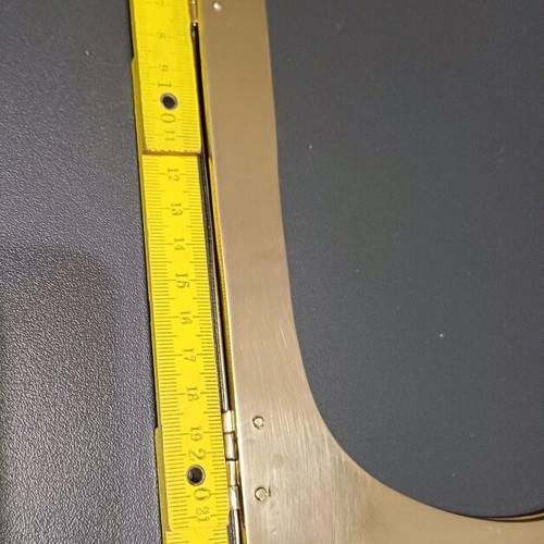 Brass display easel used, solid brass folding support stand