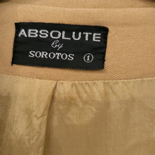 Absolute by Sorotos women's suede jacket like new, beige