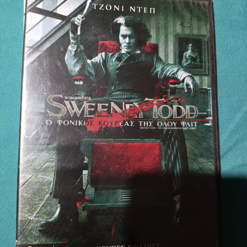 Sweeney Todd DVD thriller, like new