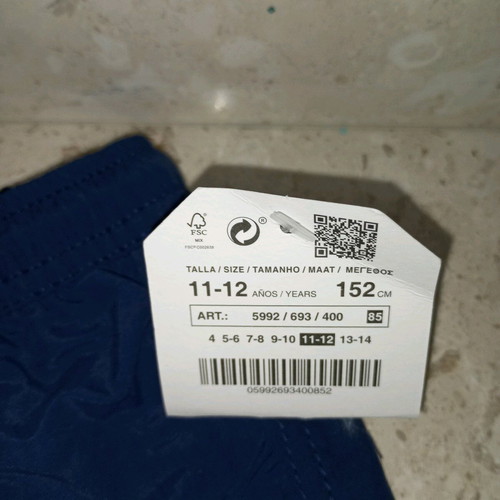 Zara Boys' Swimwear Blue Size 152 cm New
