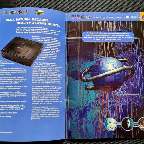 Sega Saturn advertising insert used