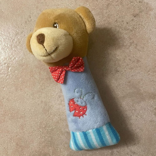 Plush bear rattle used 20cm