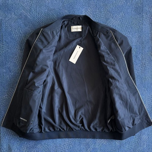 Nowadays Bomber Jacket new, men's size L, dark blue polyester