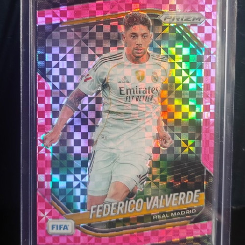 Federico Valverde Pink Power Prizm Real Madrid 2025-26 card like new