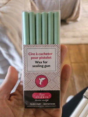 Wax for sealing gun mint color unused
