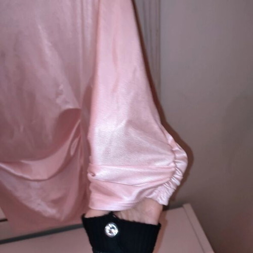 Zic Zac satin blouse baby pink, new with tags