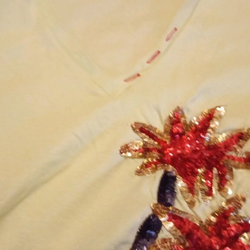 Met blouse with short sleeves unused, size M
