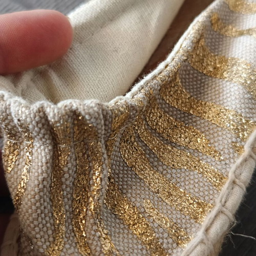 Espadrilles new, gold beige, size 39