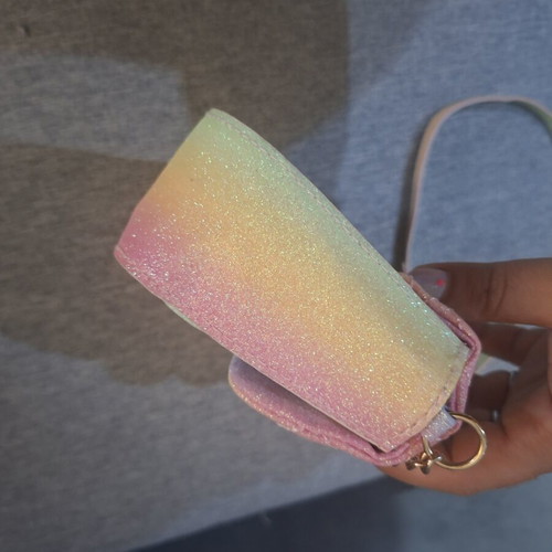 Children's bag with glitter rainbow colors H&M like new