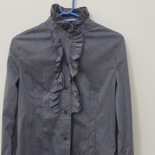 Porta Fortuna women's shirt size M like new, gray and blue