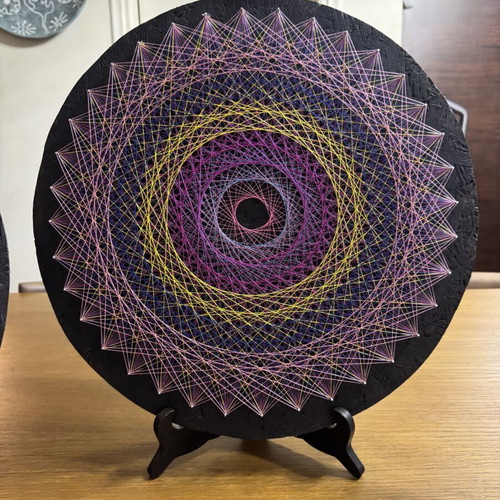 Handmade Thread Paintings 40x40 with Stand