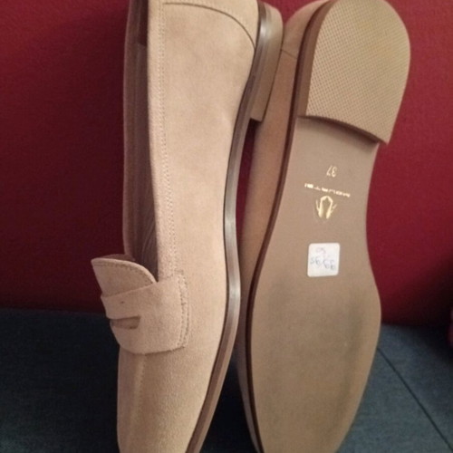 Mourtzi moccasins like new, leather, size 37, beige
