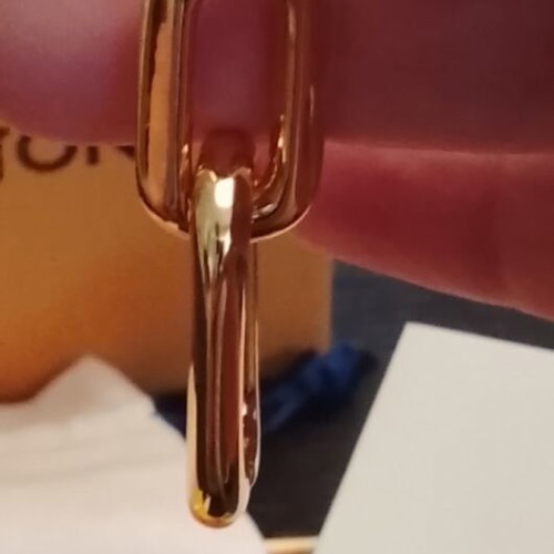 Louis Vuitton Smooth Epi Earrings gold tone, new