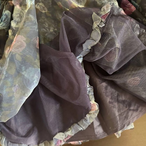 H&M Tulle Skirt with Floral Print for Girl 6-7 Years Like New