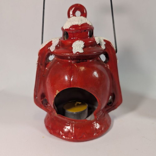 Christmas lanterns used, decorative set