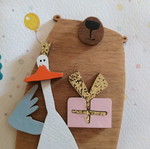 Congratulations Greeting Card new with wooden details and envelope
