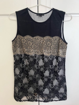 Mango blouse like new, black and grey, size XL