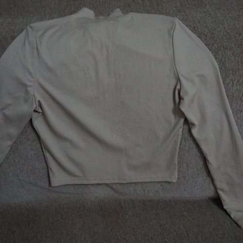 Women's long-sleeve beige shirt like new size M