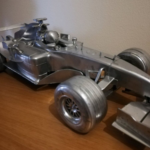 Plastic Formula 1 model used, 47 cm long, unknown origin