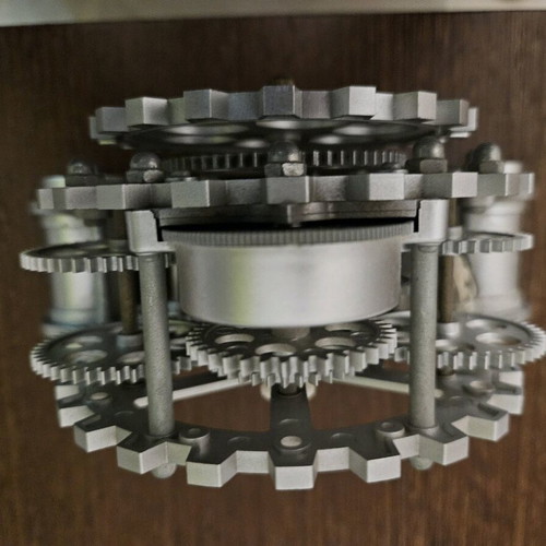 Decorative clock used, plastic with batteries, missing one battery cover