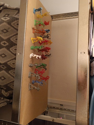 Indian and Cowboy Figures used, 7 to 9 cm