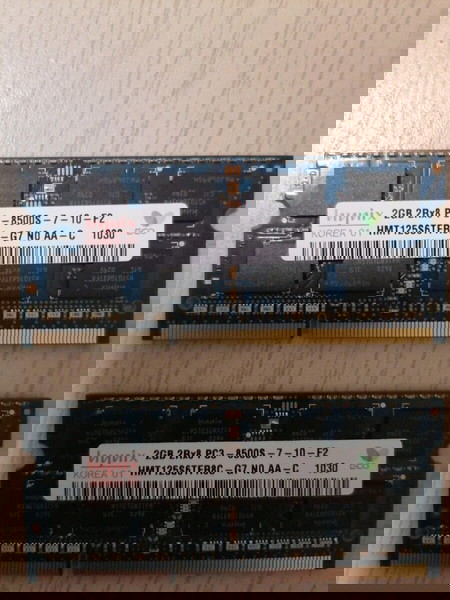 Μνήμες Hynix 4GB (2x2GB) DDR3 RAM 1066Mhz για Laptop