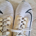 Nike athletic shoes used, white, size 44