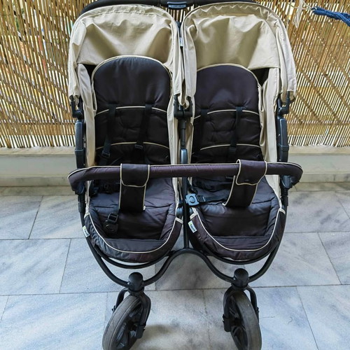 Hauck Duo Roadster Twin Stroller used with accessories