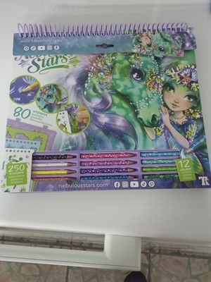 Nebulous Stars with 12 Colored Pencils like new