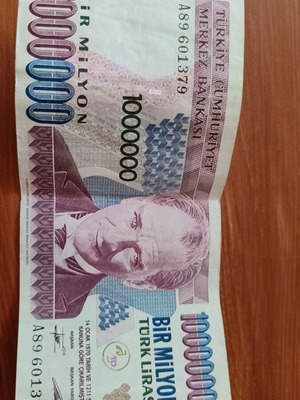 Turkish banknotes authentic, like new