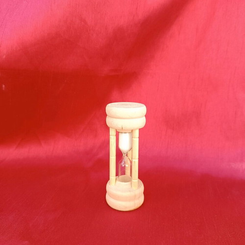 Hourglass like new, small wooden, 20 centimeters