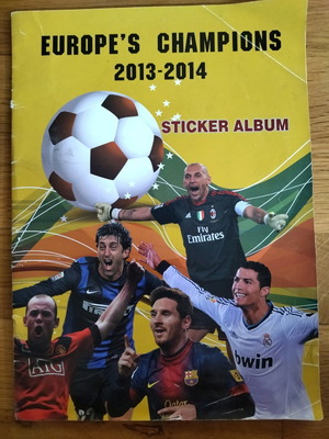 Europe's Champion 2013-2014 αυτοκόλλητο άλμπουμ μεταχειρισμένο