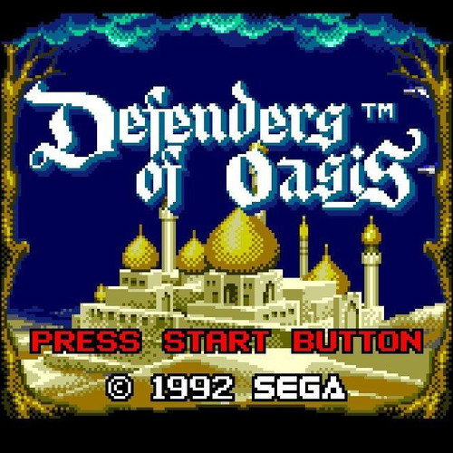 Sega Game Gear Defenders of Oasis RPG game like new